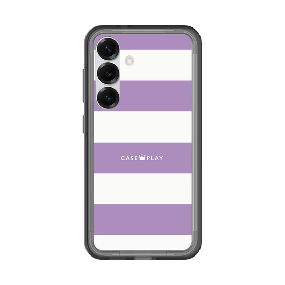 スリムプロテクションプレミアムケース［ Big Border - Purple ］