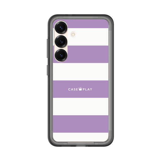 スリムプロテクションプレミアムケース［ Big Border - Purple ］