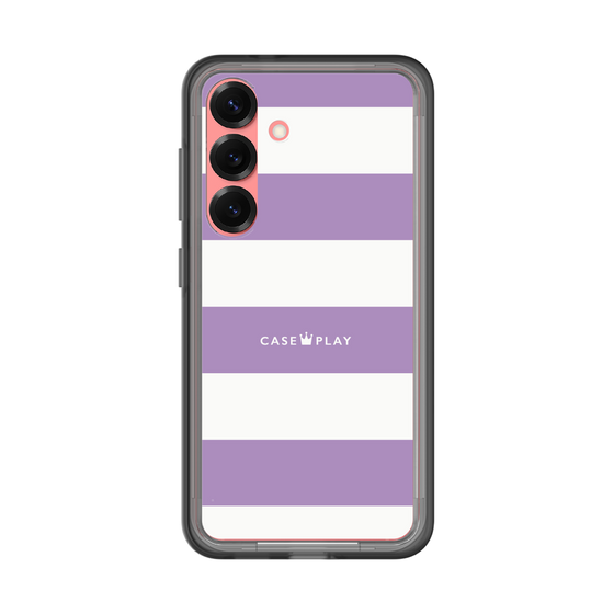 スリムプロテクションプレミアムケース［ Big Border - Purple ］