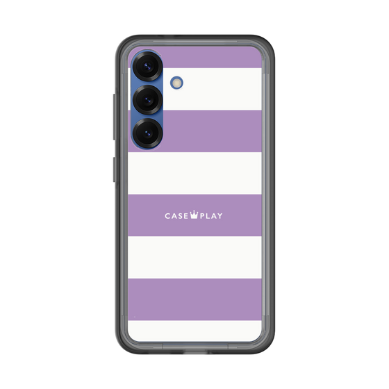 スリムプロテクションプレミアムケース［ Big Border - Purple ］