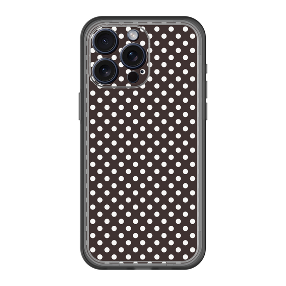 スリムプロテクションプレミアムケース［ Small Dot - Black ］