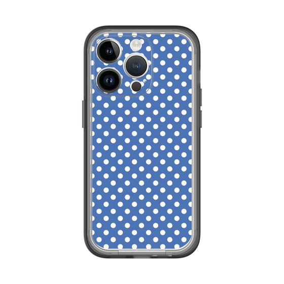 スリムプロテクションプレミアムケース［ Small Dot - Blue ］