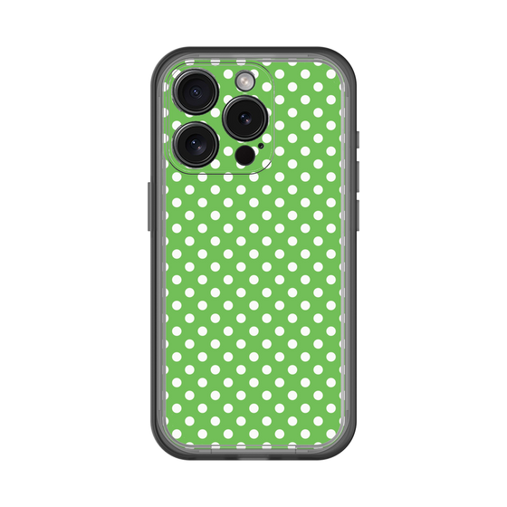 スリムプロテクションプレミアムケース［ Small Dot - Green ］