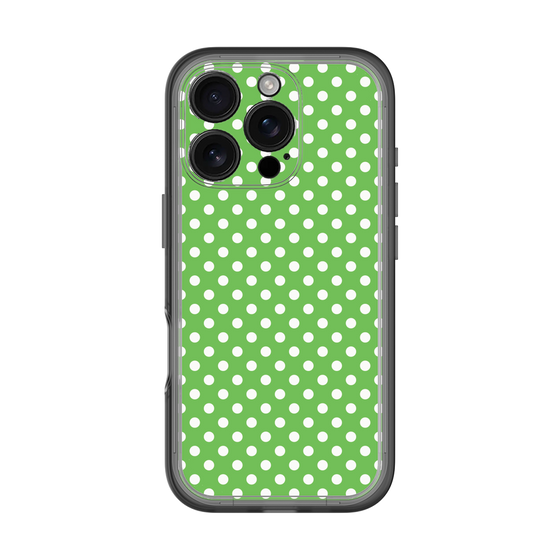 スリムプロテクションプレミアムケース［ Small Dot - Green ］