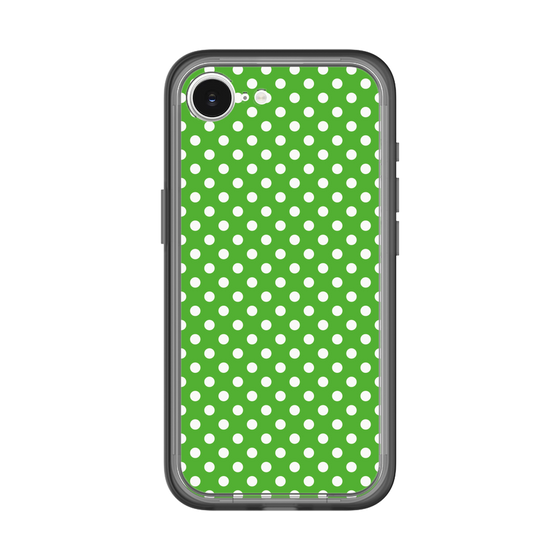 スリムプロテクションプレミアムケース［ Small Dot - Green ］