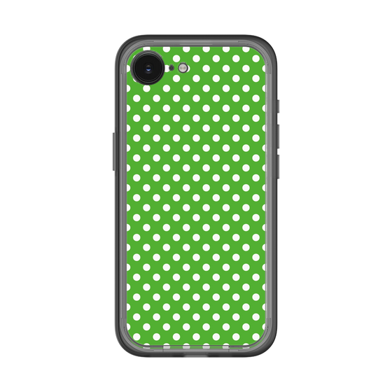 スリムプロテクションプレミアムケース［ Small Dot - Green ］