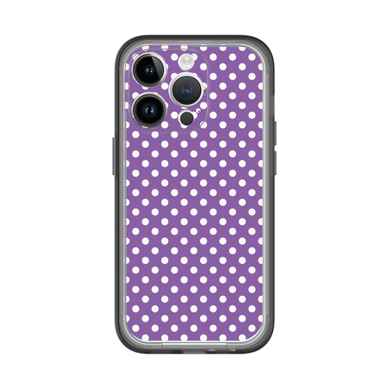 スリムプロテクションプレミアムケース［ Small Dot - Purple ］