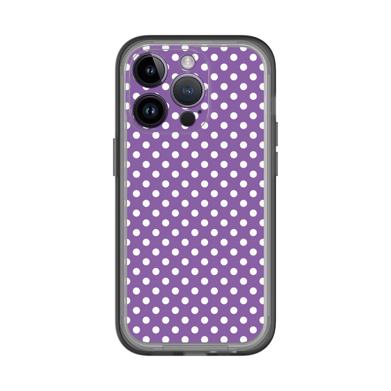 スリムプロテクションプレミアムケース［ Small Dot - Purple ］