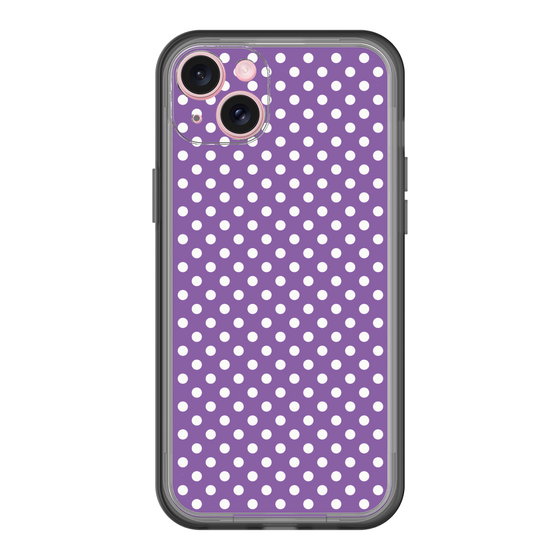 スリムプロテクションプレミアムケース［ Small Dot - Purple ］