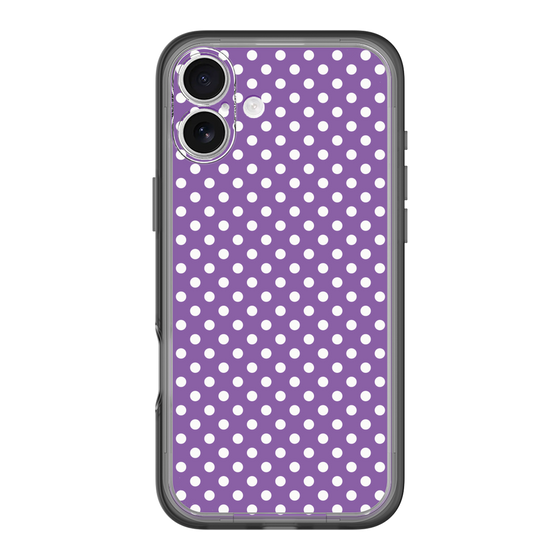 スリムプロテクションプレミアムケース［ Small Dot - Purple ］