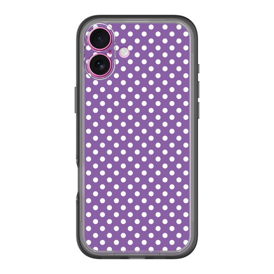 スリムプロテクションプレミアムケース［ Small Dot - Purple ］