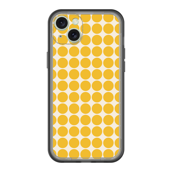 スリムプロテクションプレミアムケース［ Big Dot - Yellow ］