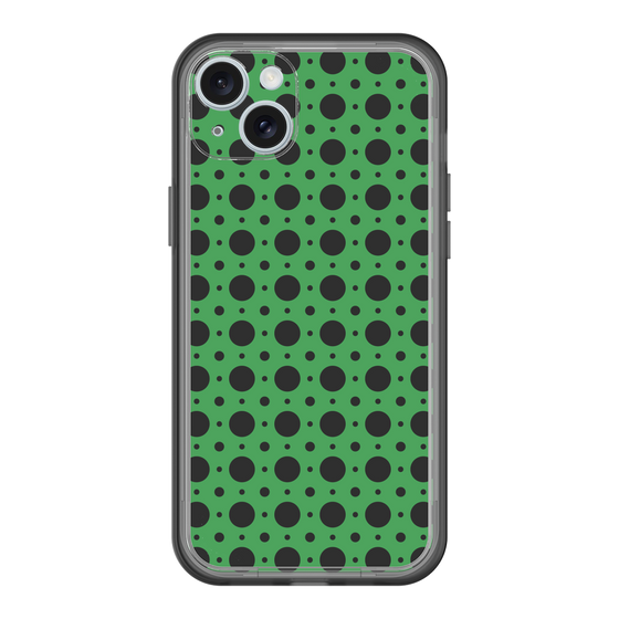 スリムプロテクションプレミアムケース［ Shower Dot - Green ］
