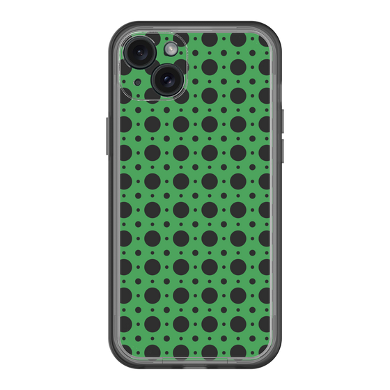 スリムプロテクションプレミアムケース［ Shower Dot - Green ］