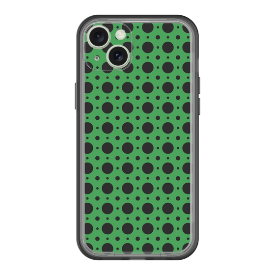 スリムプロテクションプレミアムケース［ Shower Dot - Green ］