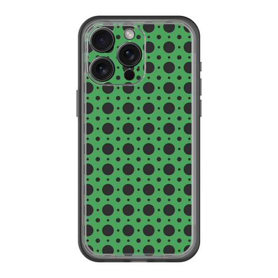 スリムプロテクションプレミアムケース［ Shower Dot - Green ］