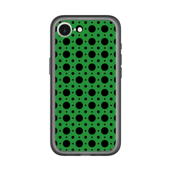 スリムプロテクションプレミアムケース［ Shower Dot - Green ］