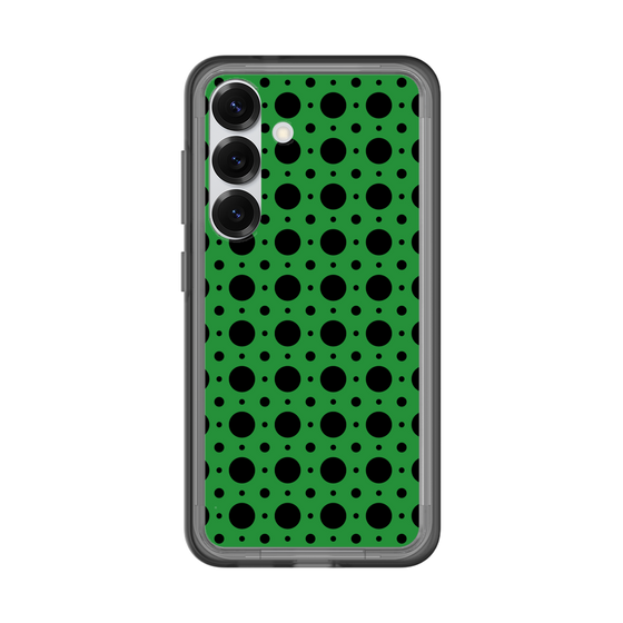 スリムプロテクションプレミアムケース［ Shower Dot - Green ］