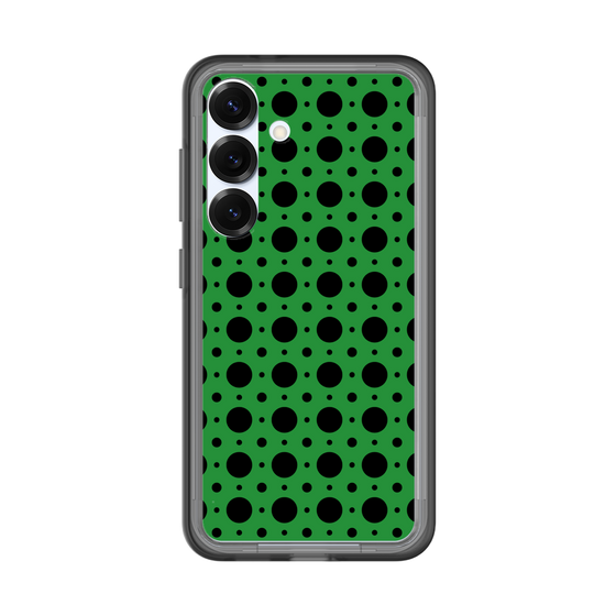 スリムプロテクションプレミアムケース［ Shower Dot - Green ］