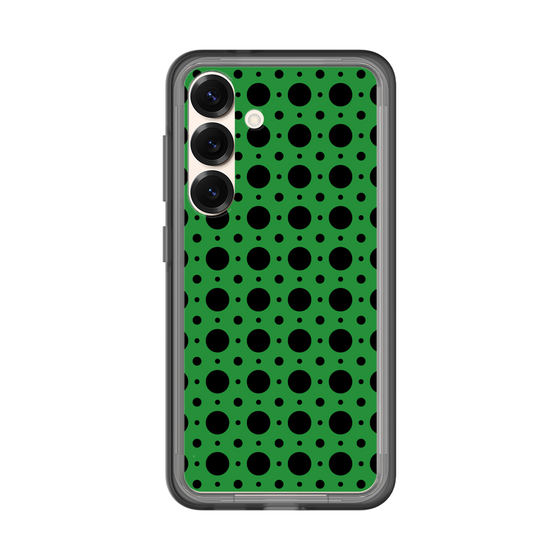 スリムプロテクションプレミアムケース［ Shower Dot - Green ］