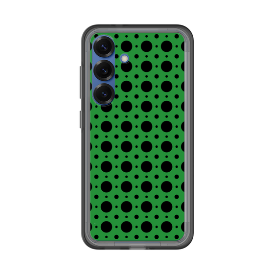 スリムプロテクションプレミアムケース［ Shower Dot - Green ］