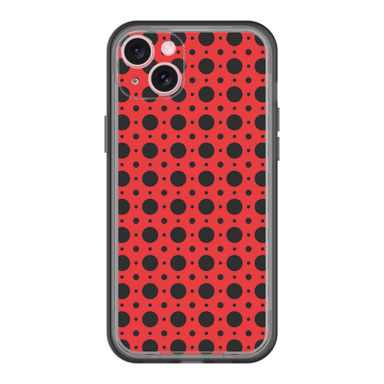 スリムプロテクションプレミアムケース［ Shower Dot - Red ］