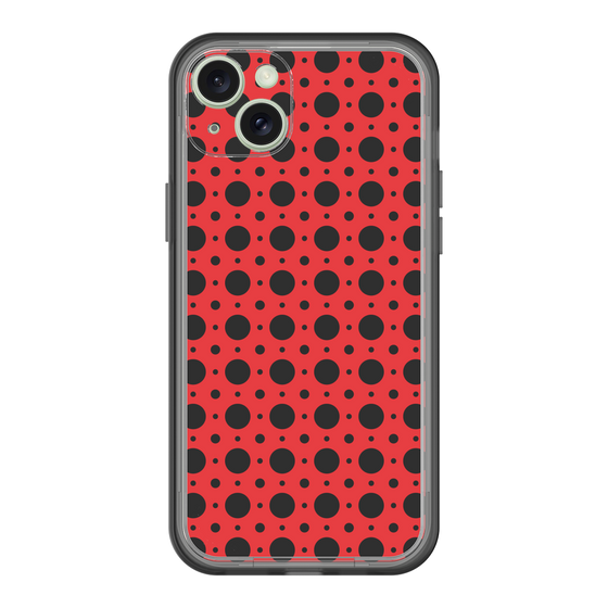 スリムプロテクションプレミアムケース［ Shower Dot - Red ］
