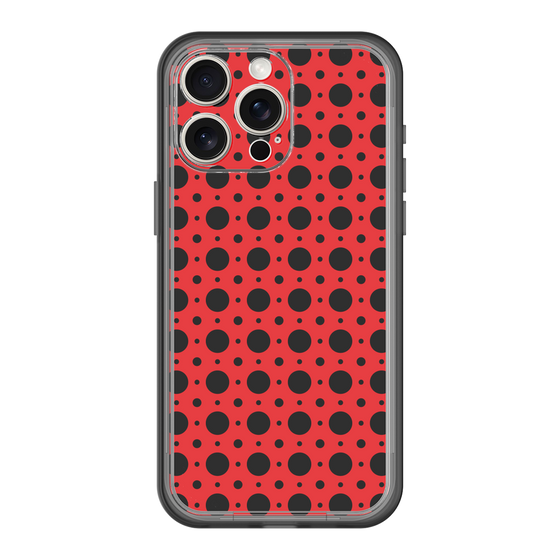 スリムプロテクションプレミアムケース［ Shower Dot - Red ］