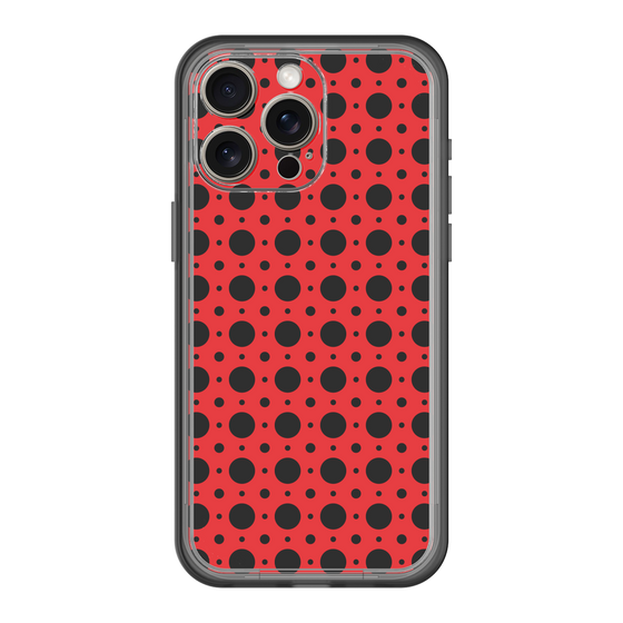 スリムプロテクションプレミアムケース［ Shower Dot - Red ］