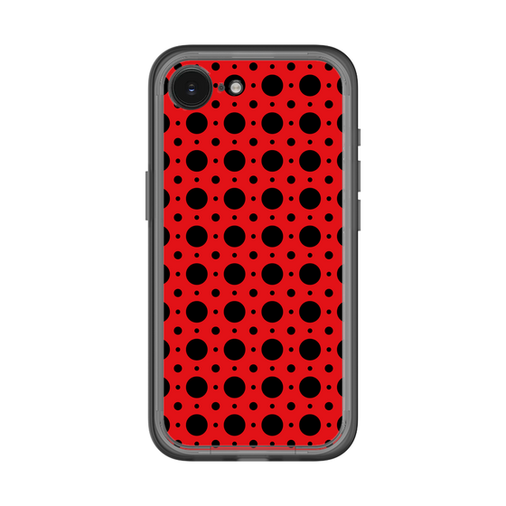 スリムプロテクションプレミアムケース［ Shower Dot - Red ］