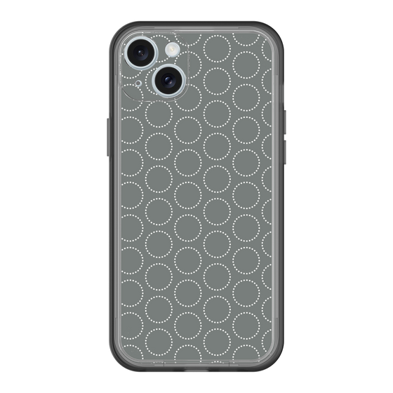 スリムプロテクションプレミアムケース［ Dot Circle - Gray ］
