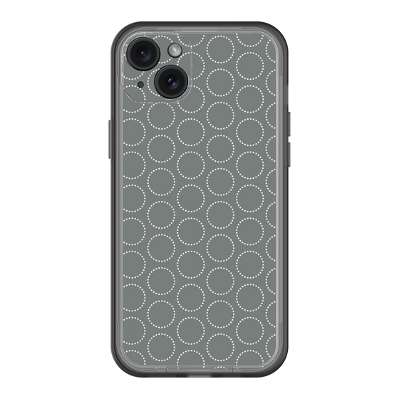 スリムプロテクションプレミアムケース［ Dot Circle - Gray ］