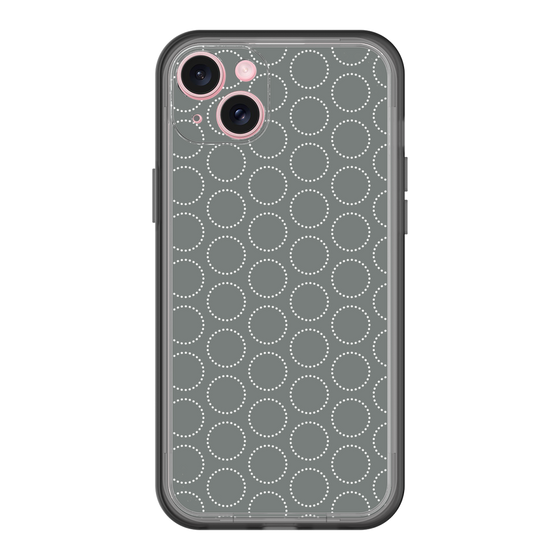 スリムプロテクションプレミアムケース［ Dot Circle - Gray ］