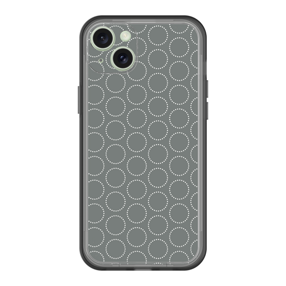 スリムプロテクションプレミアムケース［ Dot Circle - Gray ］
