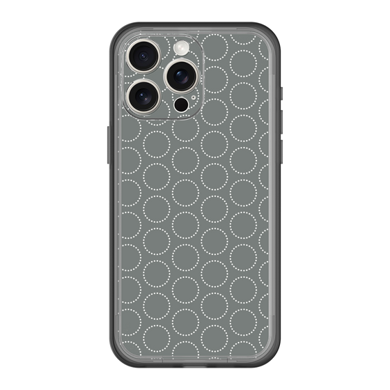 スリムプロテクションプレミアムケース［ Dot Circle - Gray ］