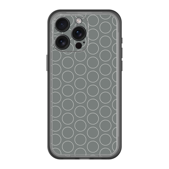 スリムプロテクションプレミアムケース［ Dot Circle - Gray ］