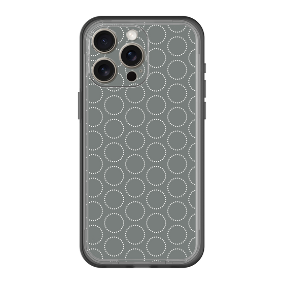 スリムプロテクションプレミアムケース［ Dot Circle - Gray ］