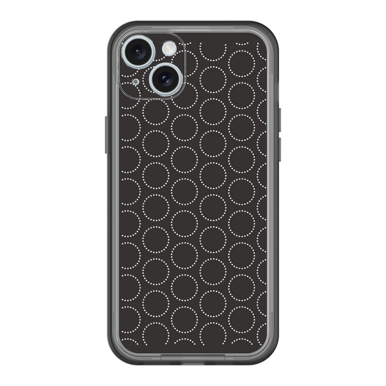 スリムプロテクションプレミアムケース［ Dot Circle - Black ］