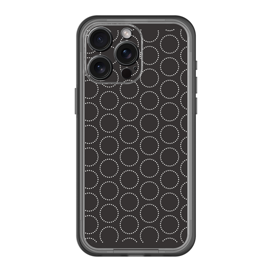 スリムプロテクションプレミアムケース［ Dot Circle - Black ］