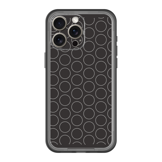スリムプロテクションプレミアムケース［ Dot Circle - Black ］