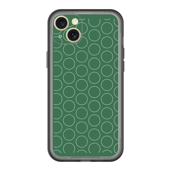 スリムプロテクションプレミアムケース［ Dot Circle - Green ］