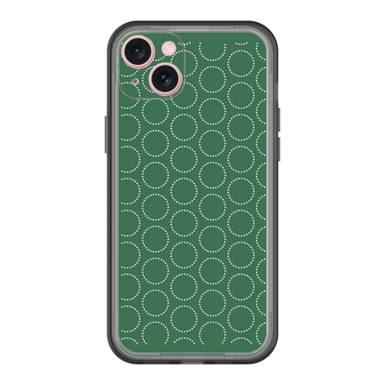 スリムプロテクションプレミアムケース［ Dot Circle - Green ］