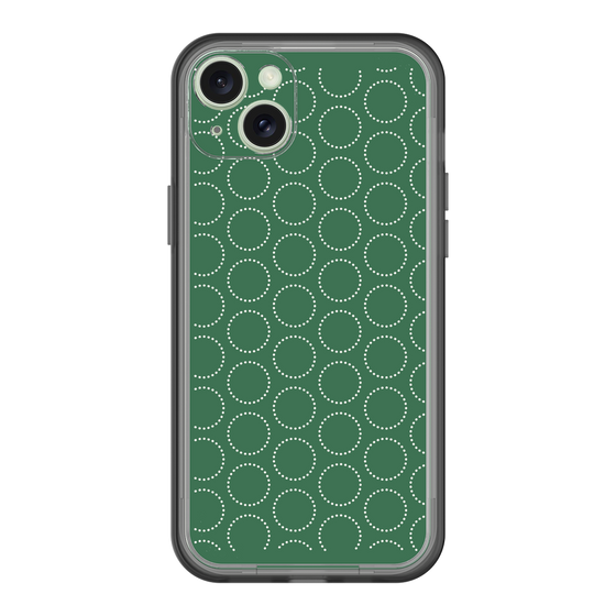 スリムプロテクションプレミアムケース［ Dot Circle - Green ］