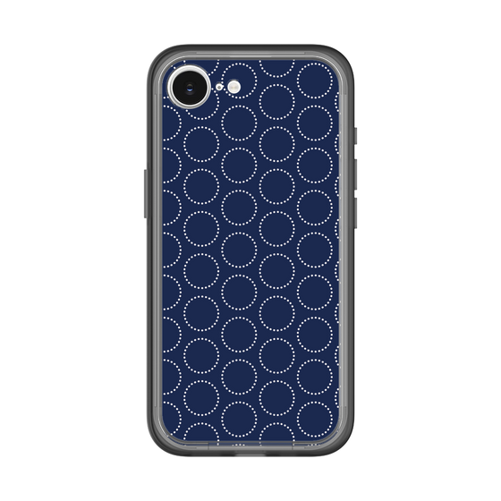 スリムプロテクションプレミアムケース［ Dot Circle - Navy ］