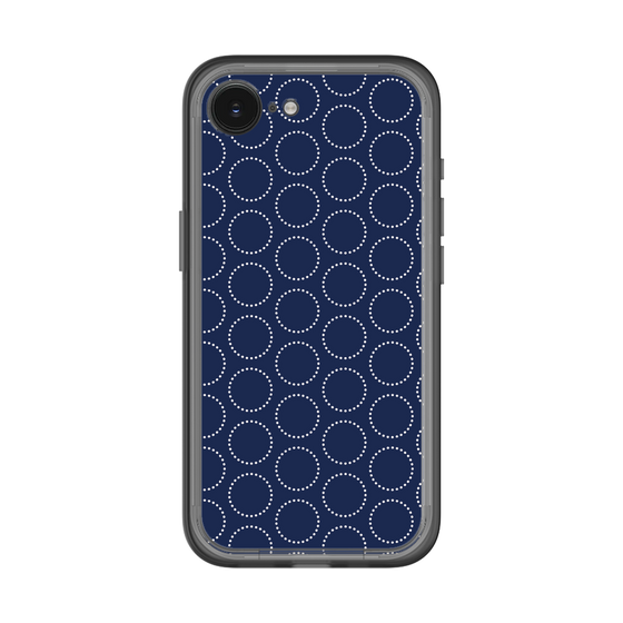 スリムプロテクションプレミアムケース［ Dot Circle - Navy ］