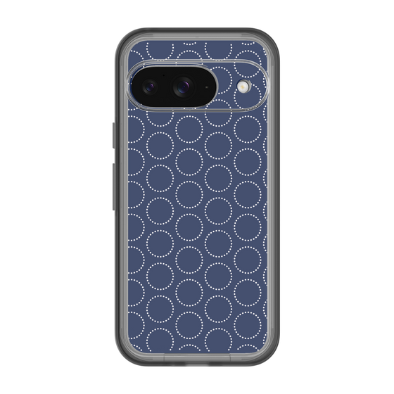 スリムプロテクションプレミアムケース［ Dot Circle - Navy ］