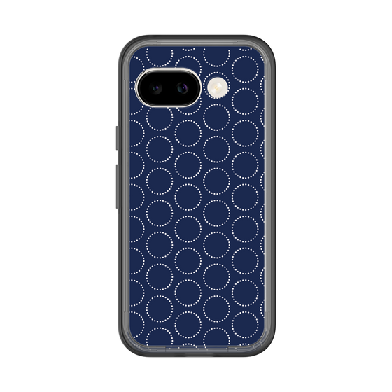 スリムプロテクションプレミアムケース［ Dot Circle - Navy ］