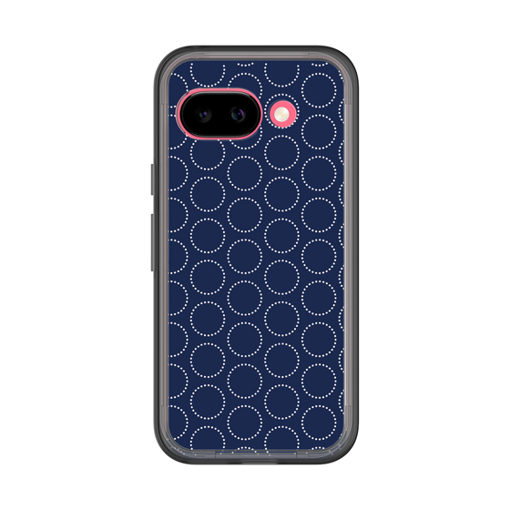スリムプロテクションプレミアムケース［ Dot Circle - Navy ］