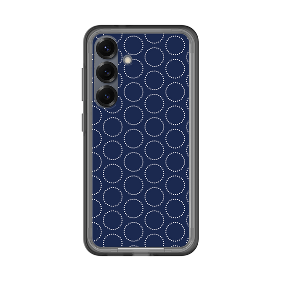 スリムプロテクションプレミアムケース［ Dot Circle - Navy ］