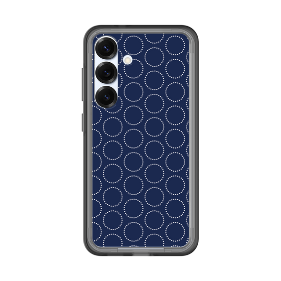 スリムプロテクションプレミアムケース［ Dot Circle - Navy ］
